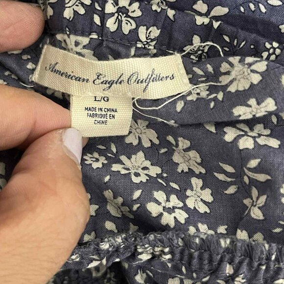 AEO‎ Large mixed floral print babydoll spaghetti straps tank Y2K - Picture 5 of 6